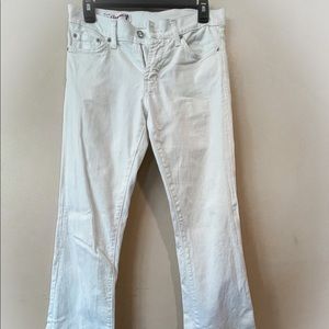 Red Engine Vintage Original White Denim Jeans, Size 26
